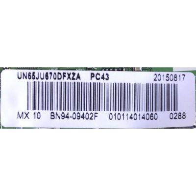 MAIN PARA TV SAMSUNG / NUMERO DE PARTE BN94-09402F / BN41-02344D / BN97-10062C / BN9409402F / PANEL CY-WJ065FGAV3H / DISPLAY T650QVR01.3 / MODELO UN65JU670DFXZA DD02	 - Imagen 3